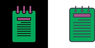 Notepad Icon Design vector