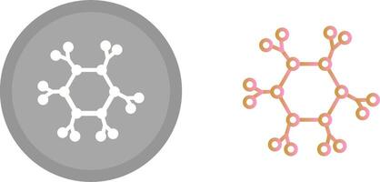 Molecule Icon Design vector