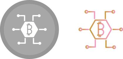 Bitcoin Icon Design vector