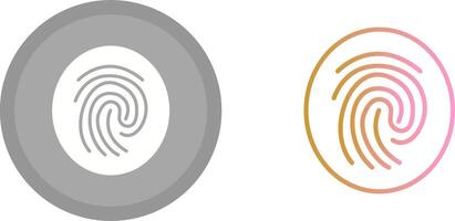 Fingerprint Icon Design vector