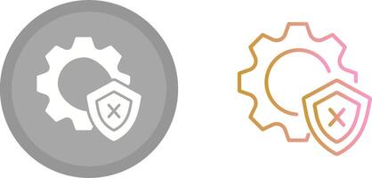 Unprotected Icon Design vector