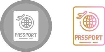 Passport Icon Design vector