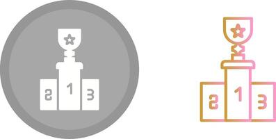 Podium Icon Design vector