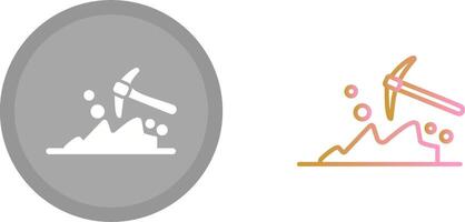 Mining Icon Design vector