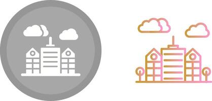 Building Icon Design vector