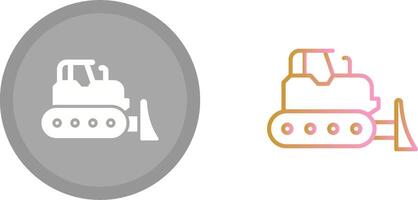 Bulldozer Icon Design vector