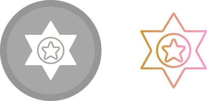 Sheriff Icon Design vector