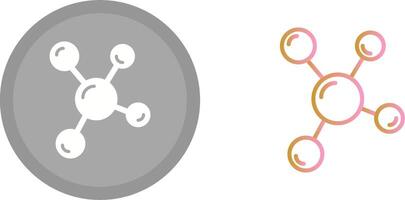 Molecule Icon Design vector