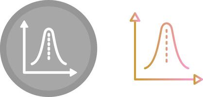 Histogram Icon Design vector