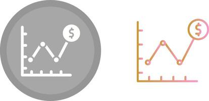 Chart Icon Design vector