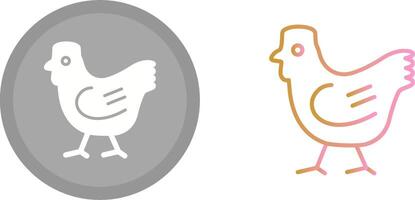 aves de corral icono diseño vector