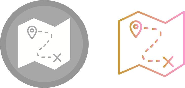 Map Icon Design vector