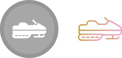 Snowmobile Icon Design vector