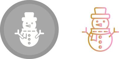 Snowman Icon Design vector