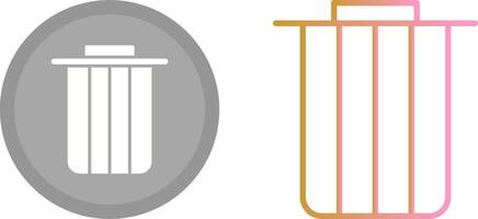 Dustbin Icon Design vector