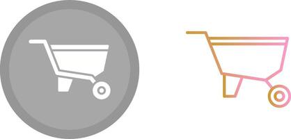 Wheelbarrow Icon Design vector