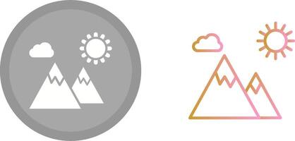 Mountain Icon Design vector