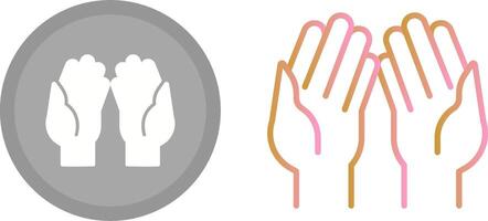 Praying Hands Icon Design vector