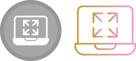 Maximize Icon Design vector