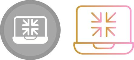 Minimize Icon Design vector