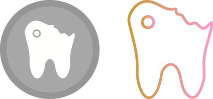 caries icono diseño vector