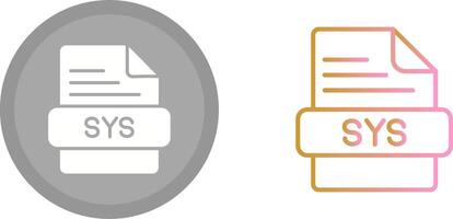 sys icono diseño vector