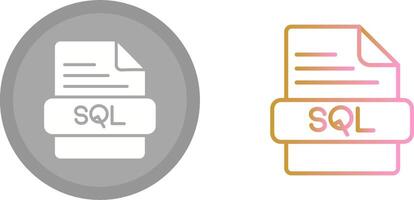 sql icono diseño vector