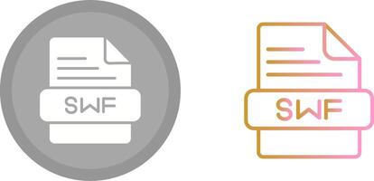 SWF Icon Design vector