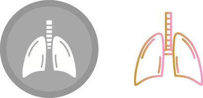 diseño de icono de pulmones vector