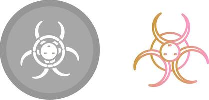 Biohazard Icon Design vector