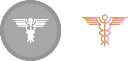 Caduceus Icon Design vector