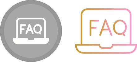 FAQ Icon Design vector