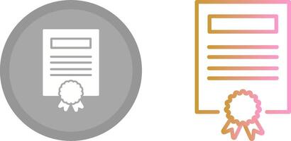 Certificate Icon Design vector