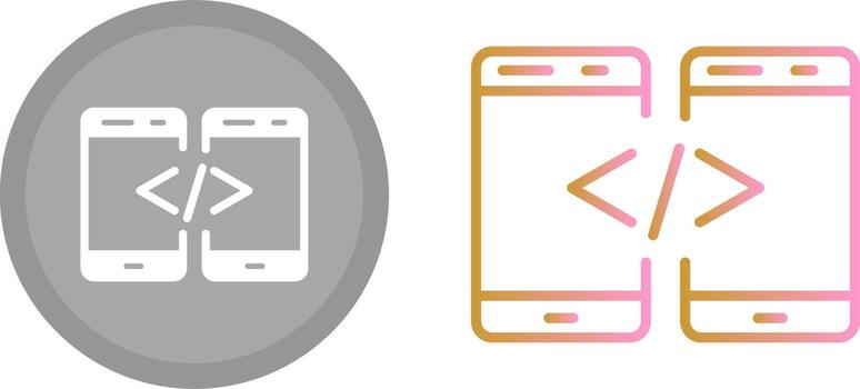 Code Icon Design vector