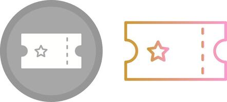 Ticket Icon Design vector