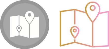 Map Icon Design vector