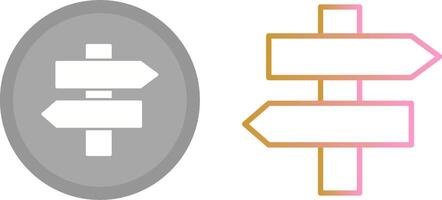 Signpost Icon Design vector