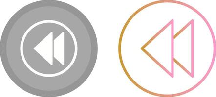 Previous Icon Design vector