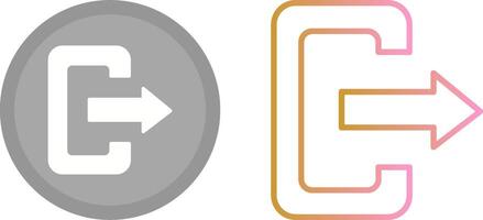 Logout Icon Design vector