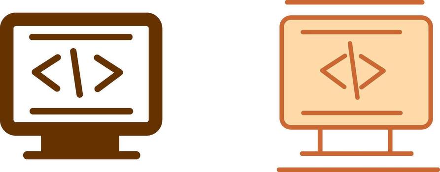 Coding Icon Design vector