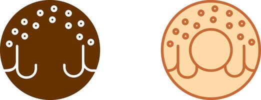Doughnut Icon Design vector