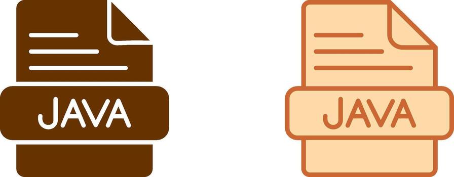 JAVA Icon Design vector