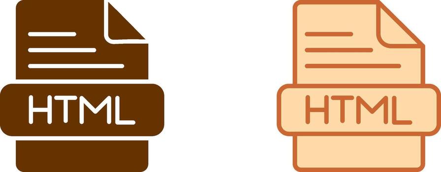 HTML Icon Design vector