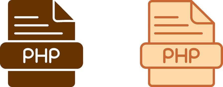 PHP Icon Design vector