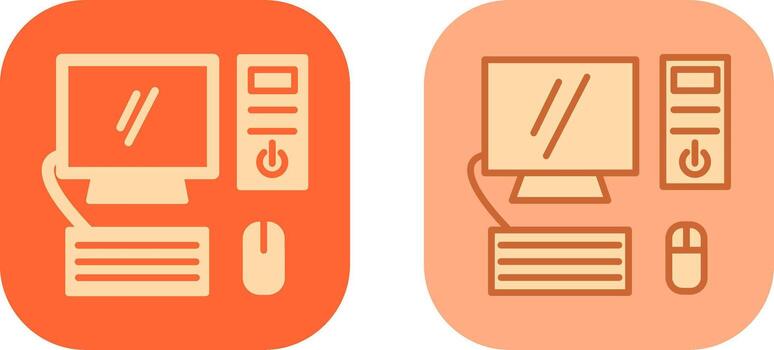 Computer Icon Design vector