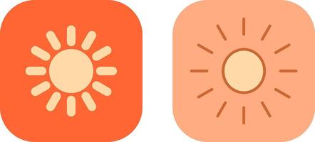 diseño de icono de sol vector