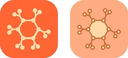 Molecule Icon Design vector