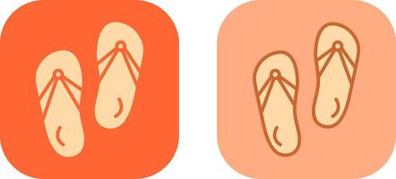 Slippers Icon Design vector