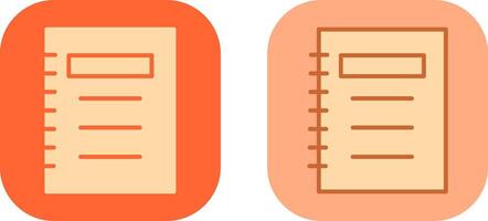 Notepad Icon Design vector