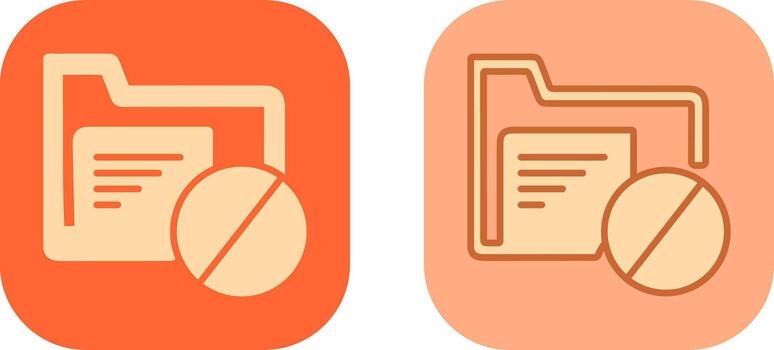 Restrict Icon Design vector